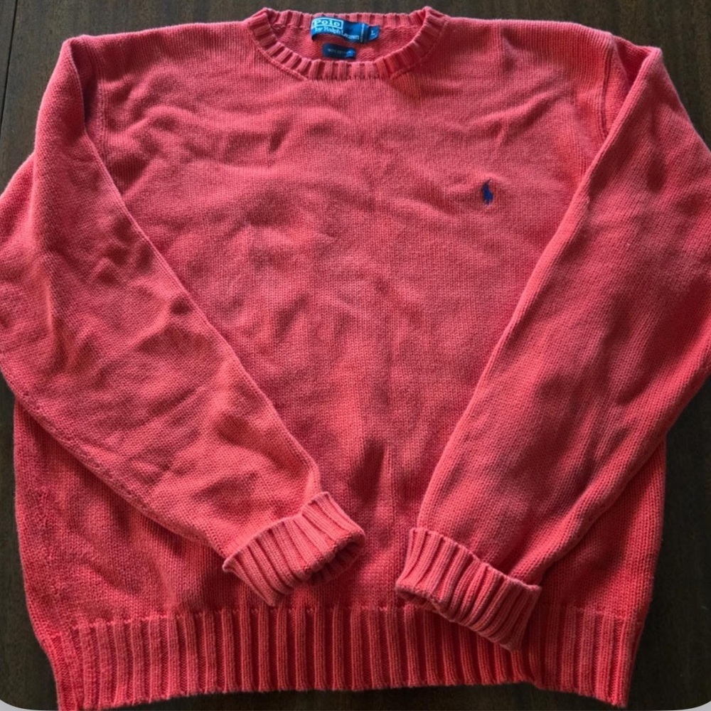 Ralph Lauren Red Crewneck Sweater size L